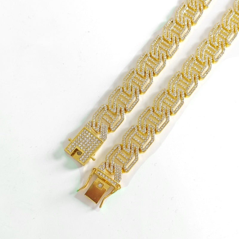 Men's Ear Accessories Letter Dragon's Beard Buckle Necklaces