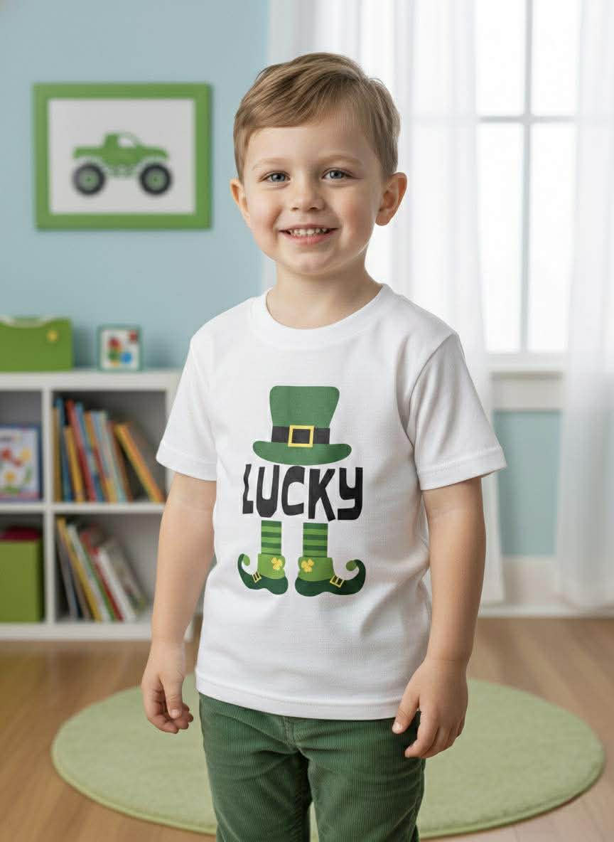 One of a Kind Handmade Children's Tees- St. Patrick's Day Collection