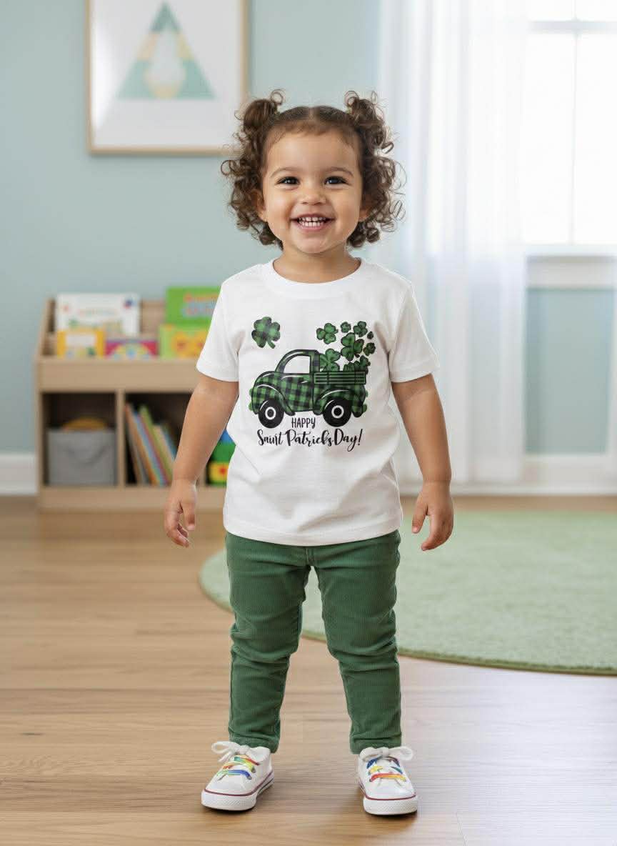One of a Kind Handmade Children's Tees- St. Patrick's Day Collection