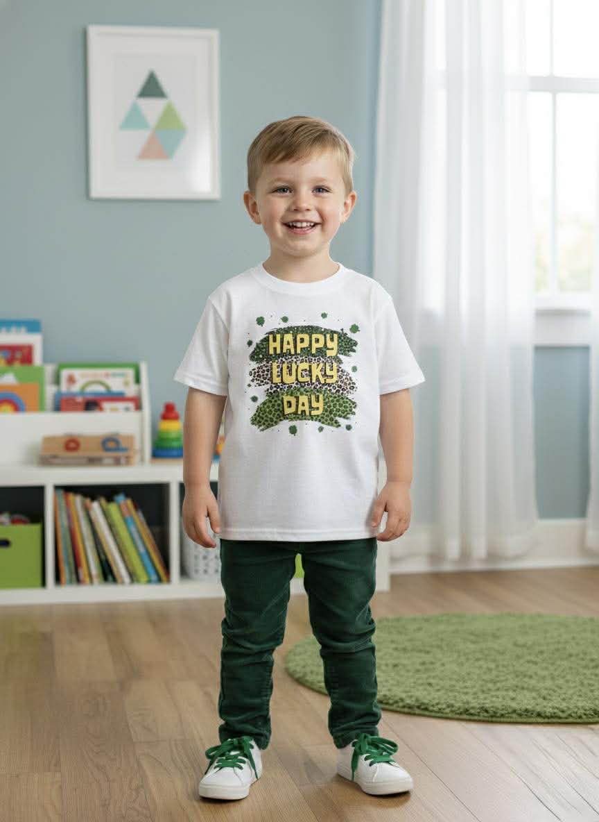 One of a Kind Handmade Children's Tees- St. Patrick's Day Collection