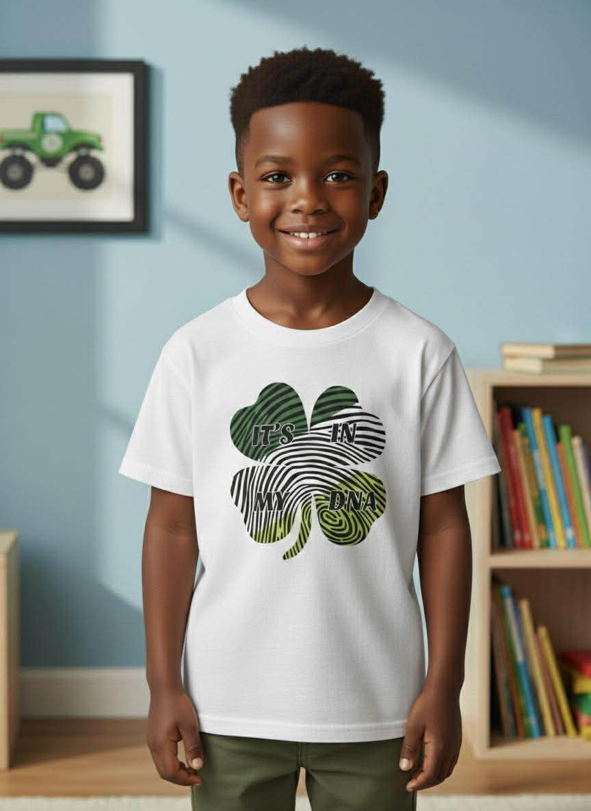 One of a Kind Handmade Children's Tees- St. Patrick's Day Collection