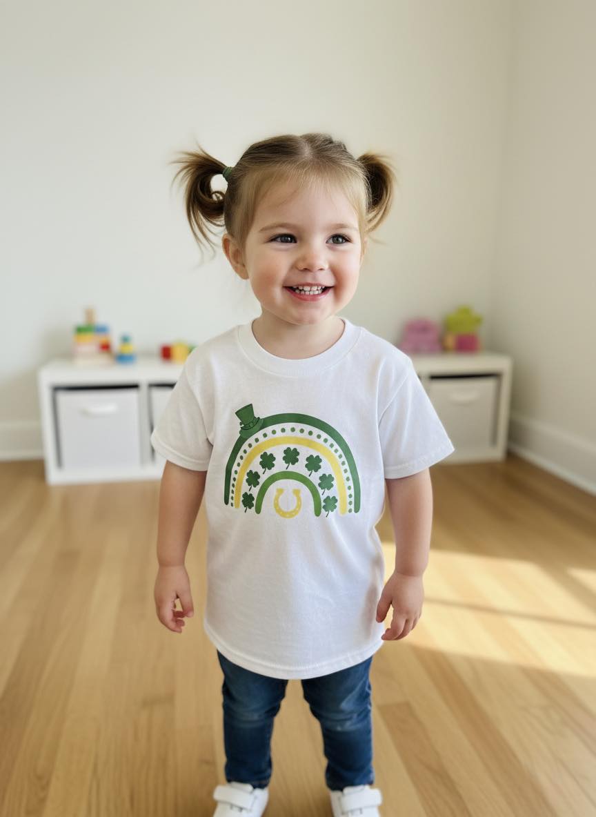 One of a Kind Handmade Children's Tees- St. Patrick's Day Collection