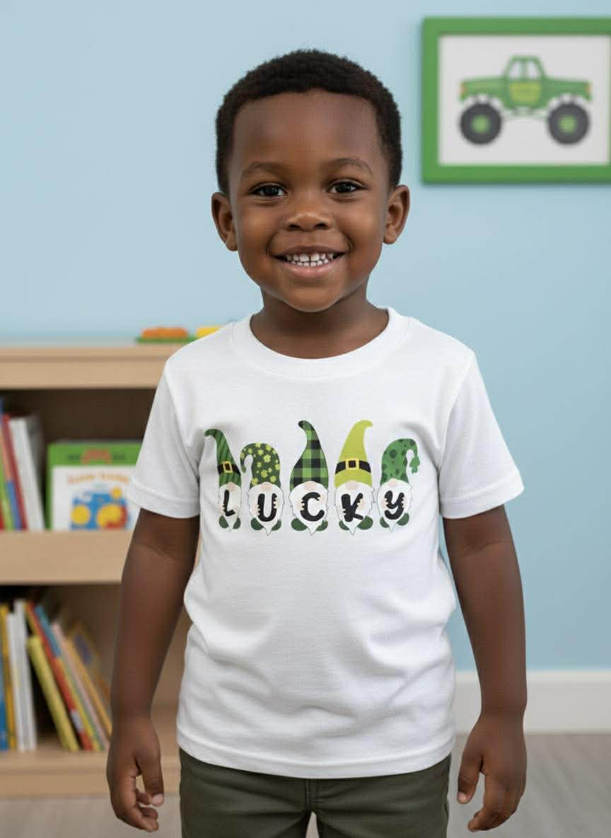 One of a Kind Handmade Children's Tees- St. Patrick's Day Collection
