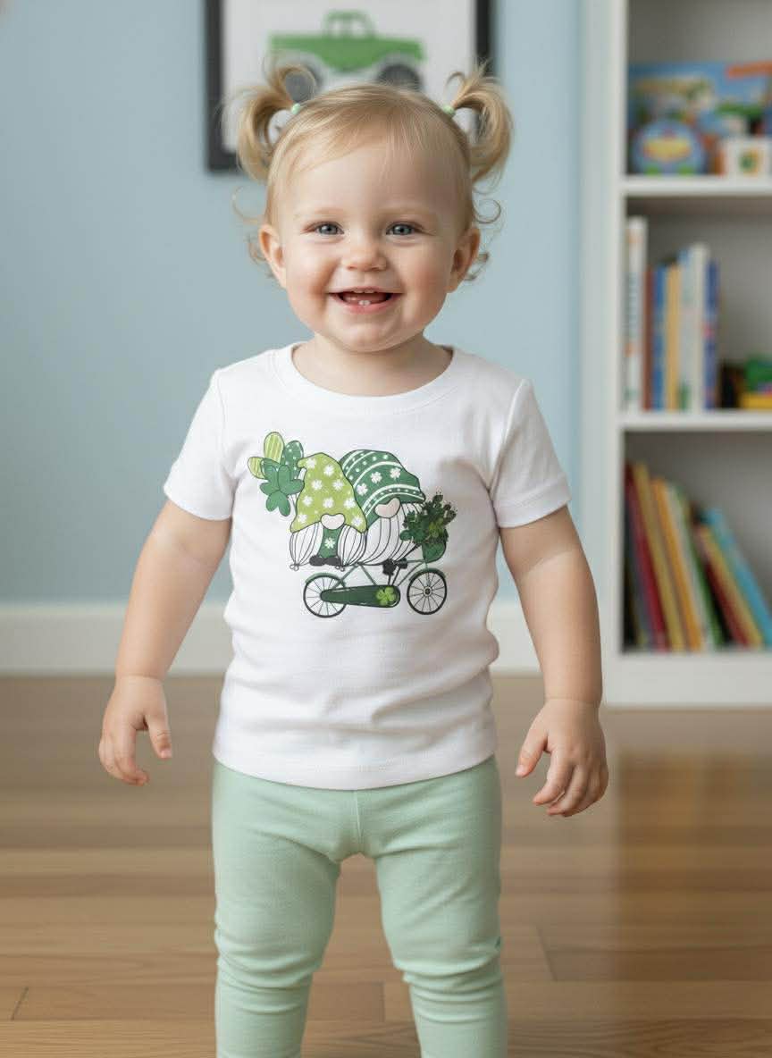 One of a Kind Handmade Children's Tees- St. Patrick's Day Collection