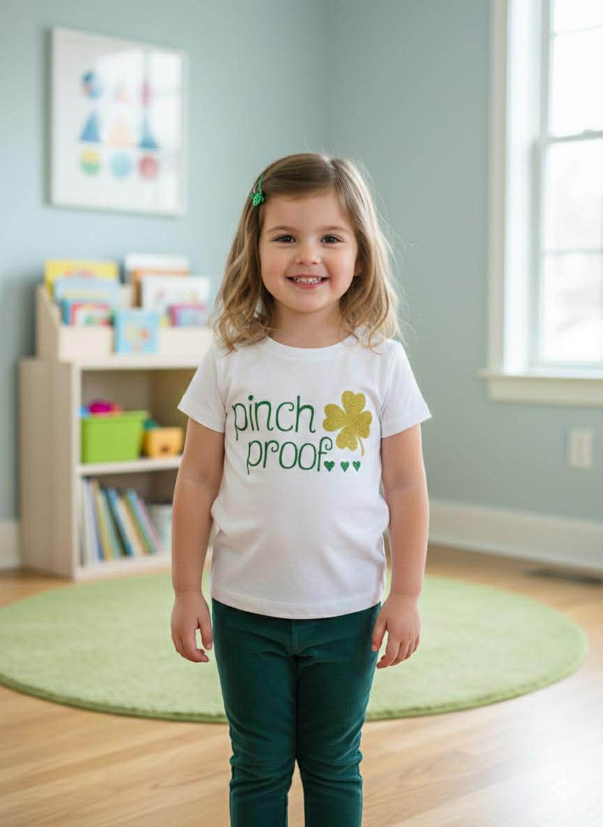 One of a Kind Handmade Children's Tees- St. Patrick's Day Collection